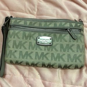 Gray Michael Kors wristlet